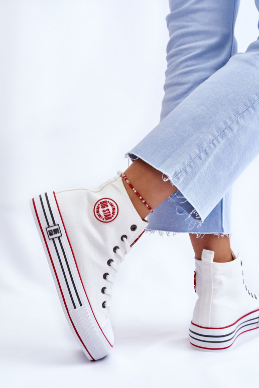 Chaussures casual avec plateforme Big Star couleur blanche