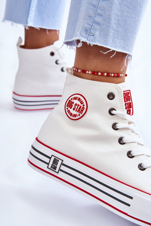 Chaussures casual avec plateforme Big Star couleur blanche