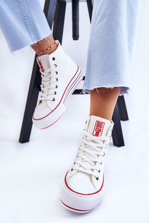 Chaussures casual avec plateforme Big Star couleur blanche