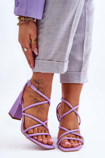 Paarse sandalen Lucetta met...