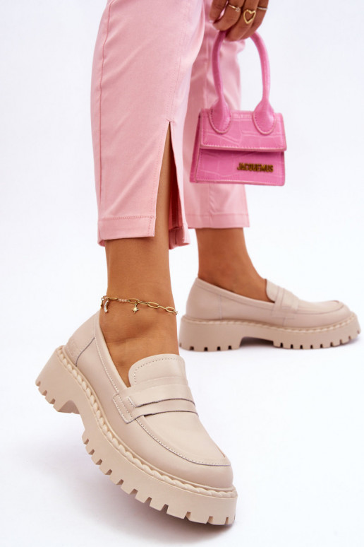 Mocassins beiges Big Star