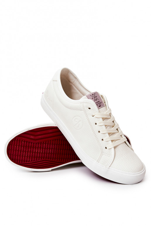 Chaussures décontractées pour hommes en Cross Jeans blanc