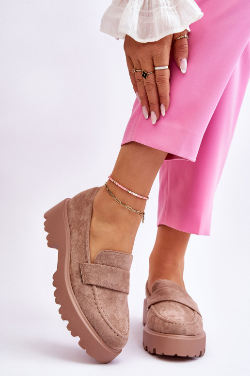 Mocassins van beige suède Corrin Mocassins van beige suède Corrin