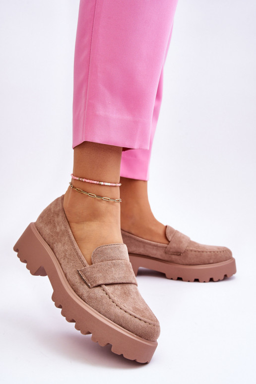 Mocassins van beige suède Corrin Mocassins van beige suède Corrin