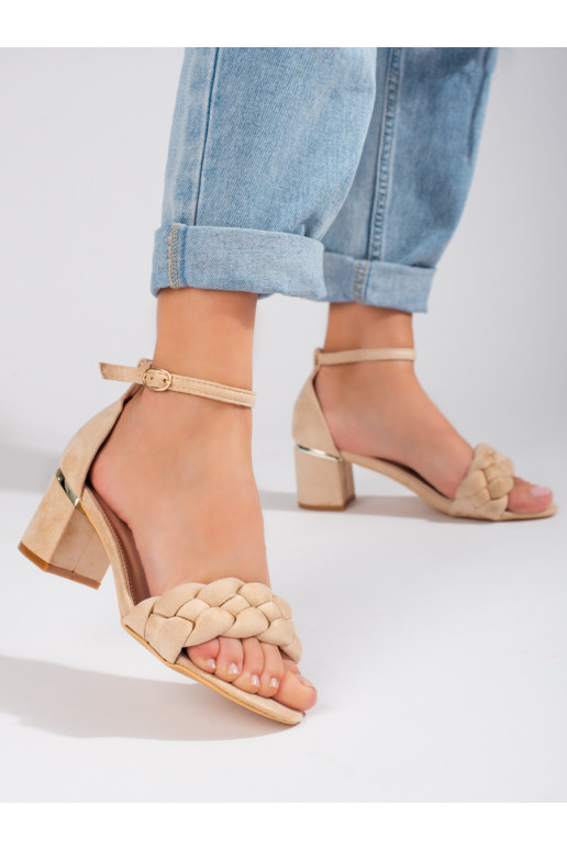 Sandalen met hoge hak Shelovet beige Sandalen met hoge hak Shelovet beige