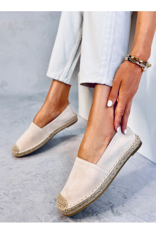 Beige Espadrilles für Damen ZAHN BEIGE