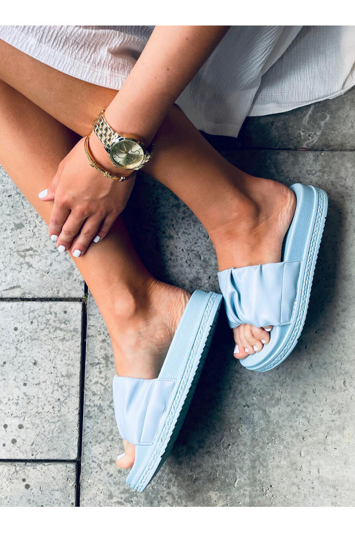 Chaussons bleus ATISSA BLEU