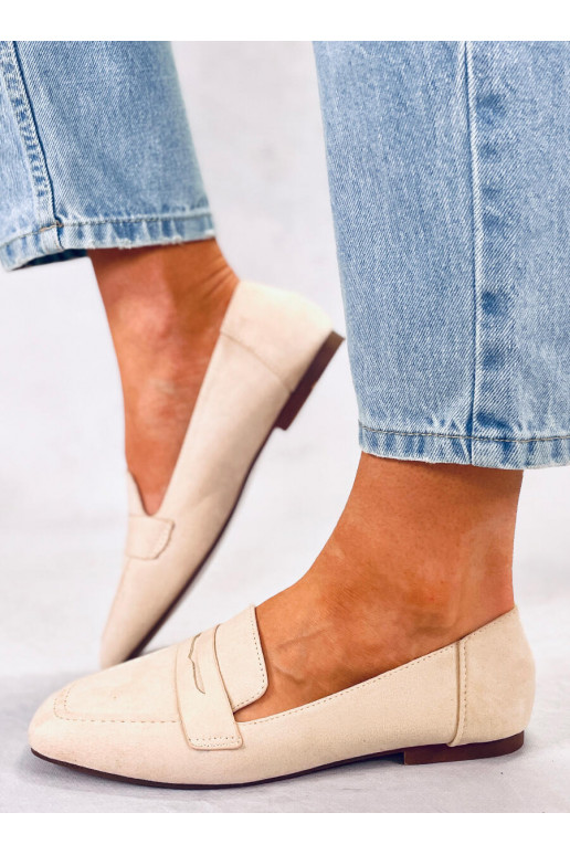 Mocassins en daim CLASS BEIGE