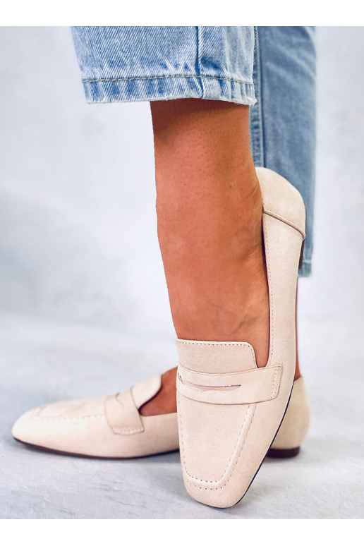 Mocassins en daim CLASS BEIGE