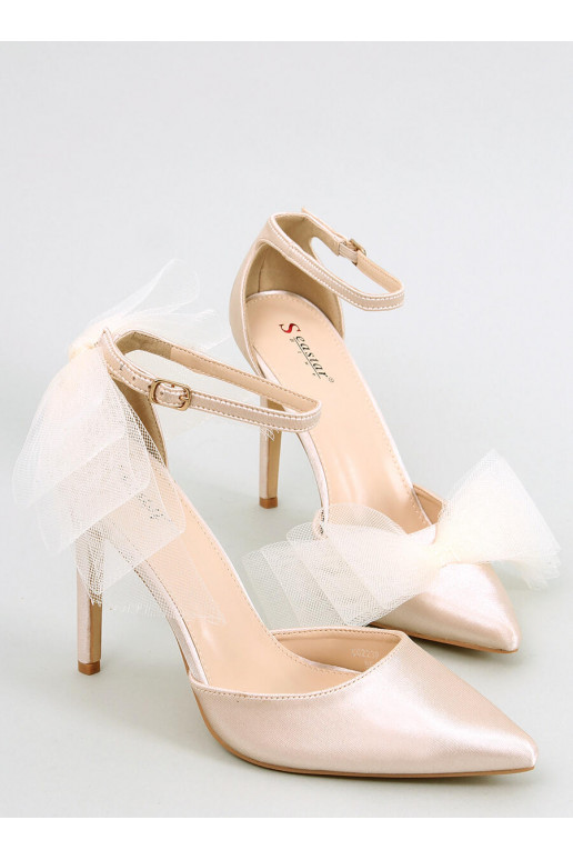 High Heels mit Tüllband SHEENA BEIGE