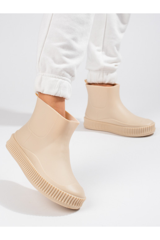 rubberen schoenen beige Shelovet rubberen schoenen beige Shelovet