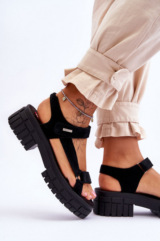 Sandales confortables en daim Big... Sandales confortables en daim Big...