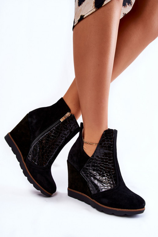 Bottines en Daim avec plateforme de...