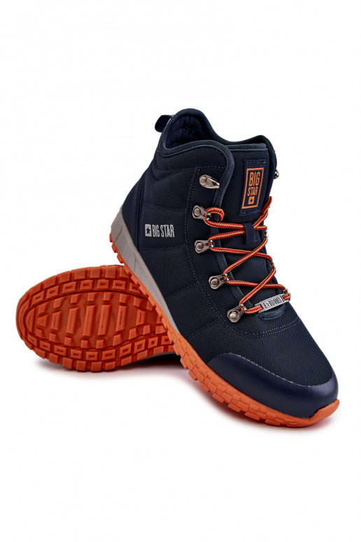 Chaussures de randonnée Memory Foam Big Star bleu foncé pour homme