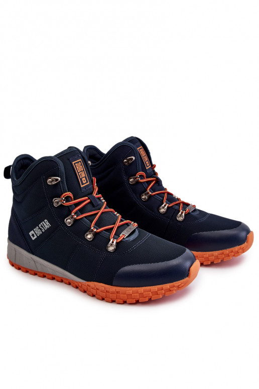 Chaussures de randonnée Memory Foam Big Star bleu foncé pour homme