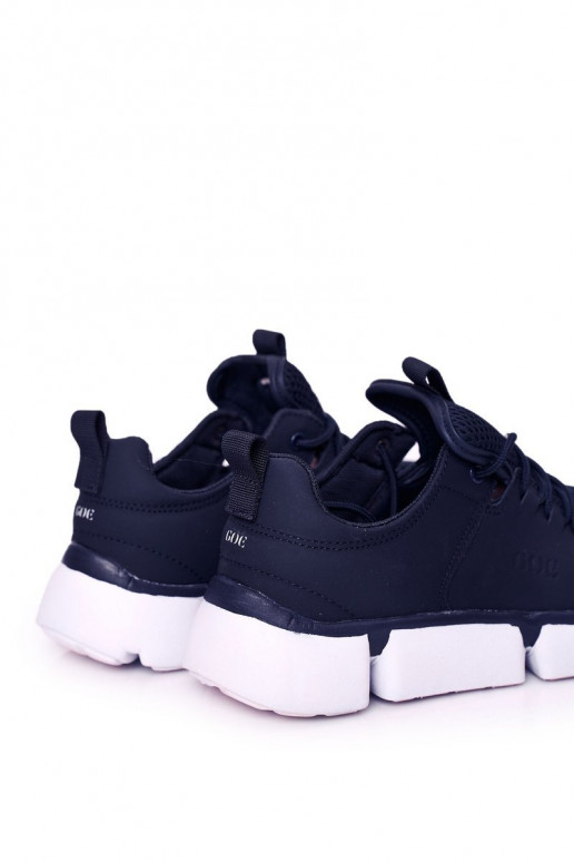 Donkerblauwe sportschoenen voor heren Donkerblauwe sportschoenen voor heren