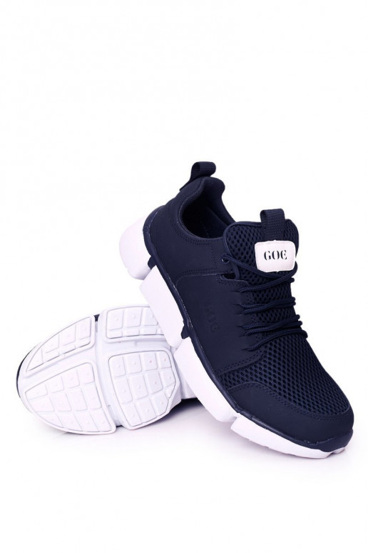 Dunkelblaue Sport-Sneaker-Schuhe für Herren