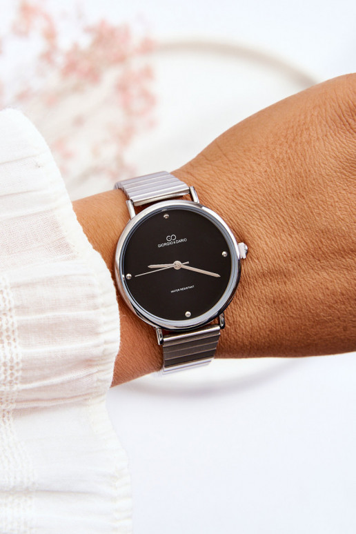 Montre femme de couleur gris-noir Giorgio&Dario