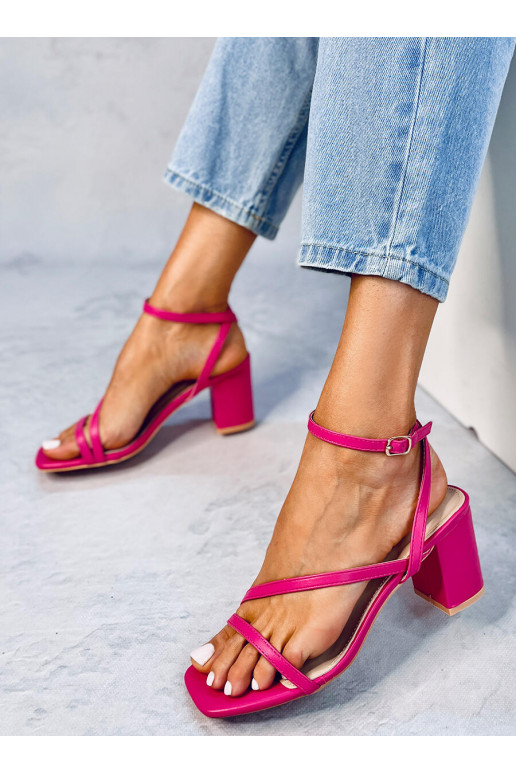 Sandales à talons élégantes roses THERESA