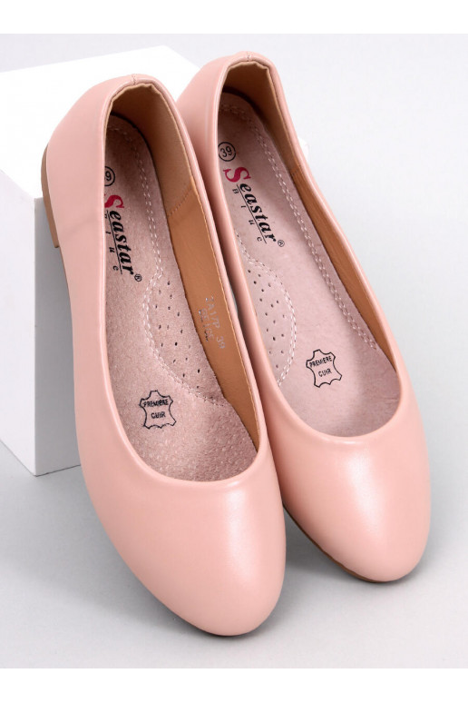 Ballerines femme TOVA BEIGE avec semelle intérieure en cuir