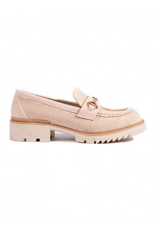 Mocassins en daim beige Shelovet Mocassins en daim beige Shelovet