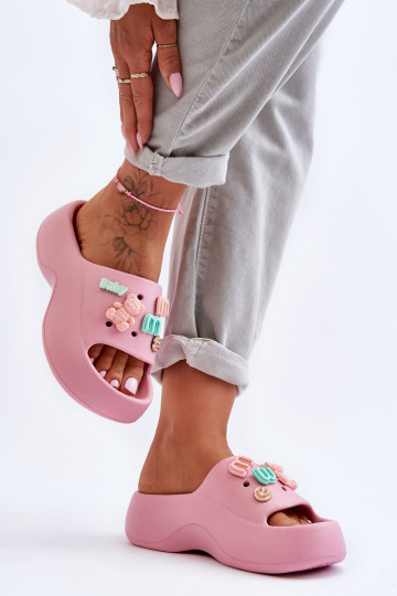 Chaussons Lorie rose clair...