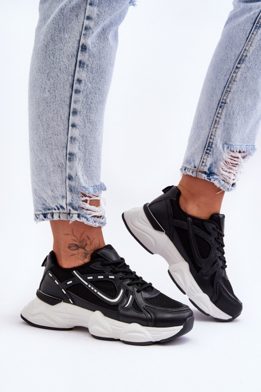 Zwarte Feluci-sneakers voor dames Zwarte Feluci-sneakers voor dames