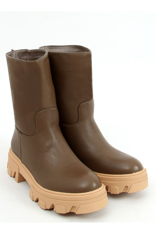 Boots femme marron JOWITA VERT