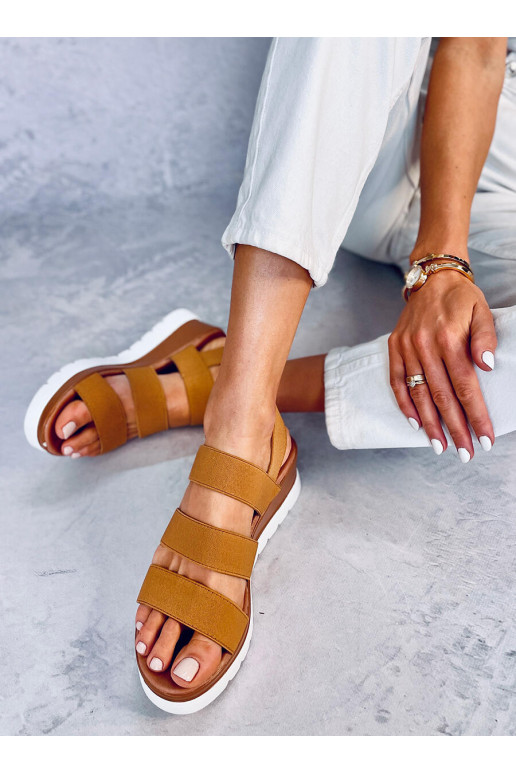 Sandales couleur marron CREGGER CAMEL