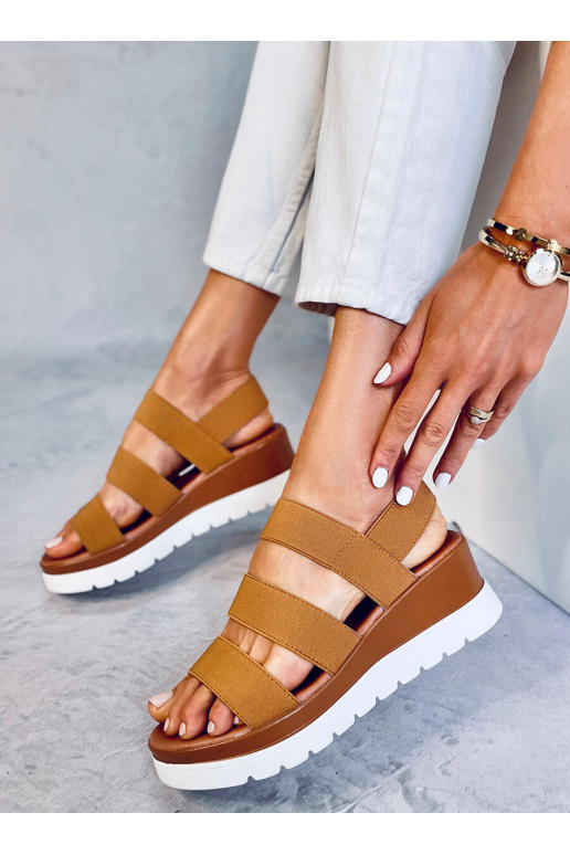 Sandales couleur marron CREGGER CAMEL