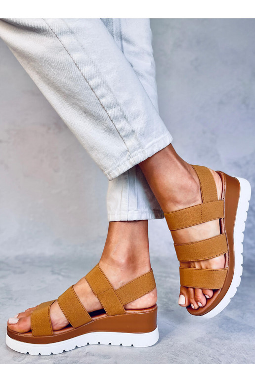 Sandales couleur marron CREGGER CAMEL