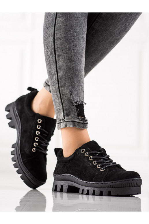 Zwarte schoenen met platform S. Barski Zwarte schoenen met platform S. Barski