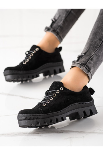 Chaussures noires à plateforme S. Barski 2