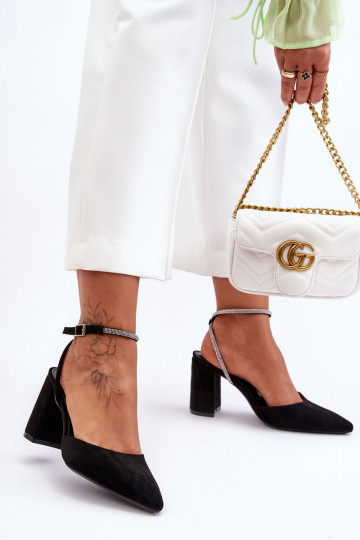 Zwarte suède schoenen Lirosa