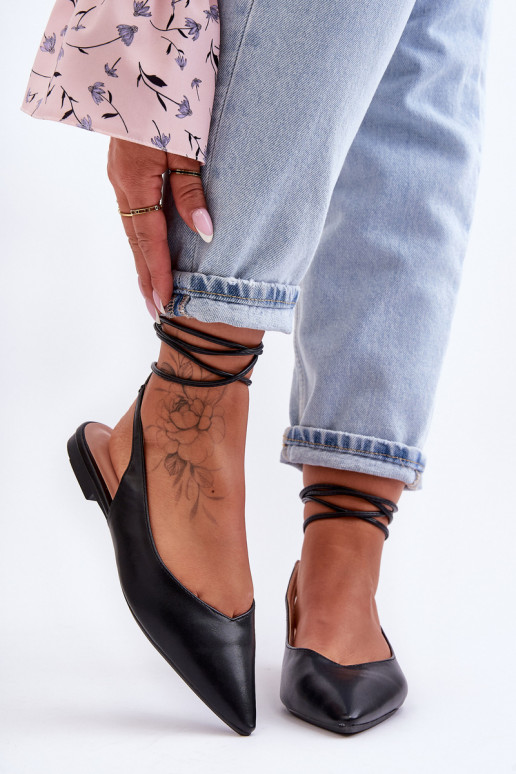 Ballerines à rubans noires Lilly Ann Ballerines à rubans noires Lilly Ann