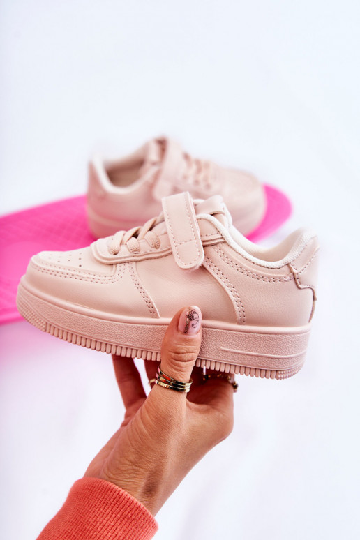 Kinder-Sportschuhe mit Klebeverschlüssen in der Farbe Rosa Elike