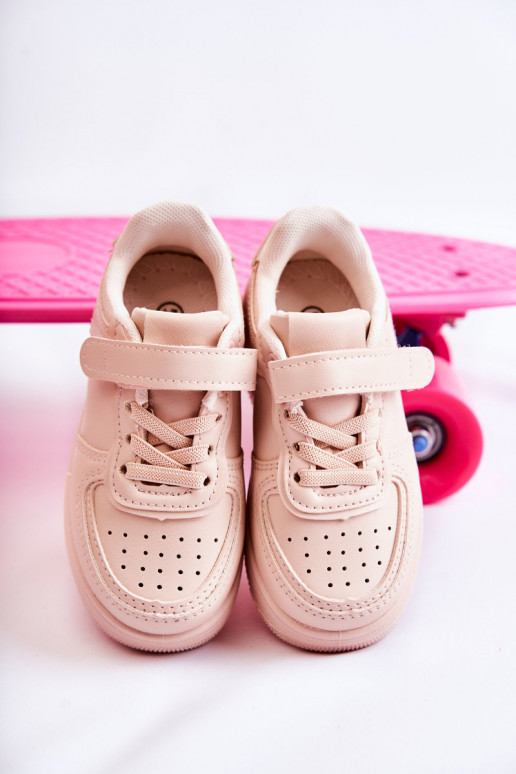 Kinder-Sportschuhe mit Klebeverschlüssen in der Farbe Rosa Elike