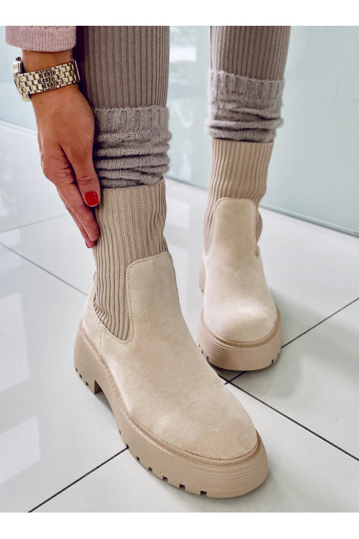 Elastieklaarzen WINTERS BEIGE Elastieklaarzen WINTERS BEIGE