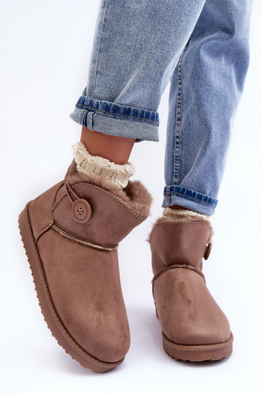 Bottes de neige chauffantes beige Siriol