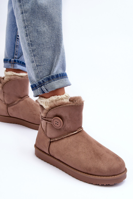Bottes de neige chauffantes beige Siriol