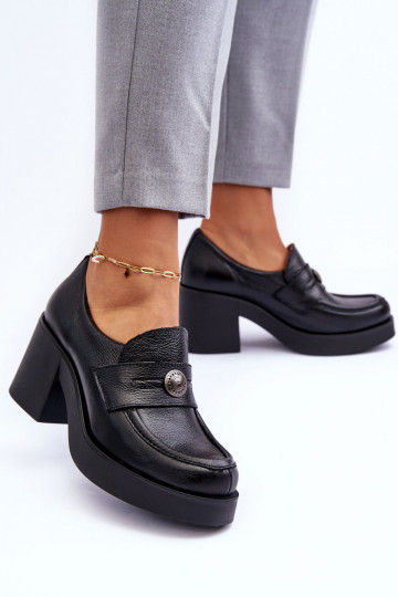 Chaussures à talons de couleur noire Lemar Dunadia