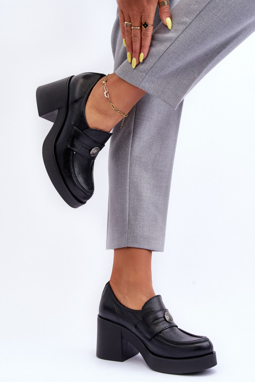 Chaussures à talons de couleur noire Lemar Dunadia