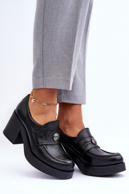 Chaussures à talons de couleur noire Lemar Dunadia