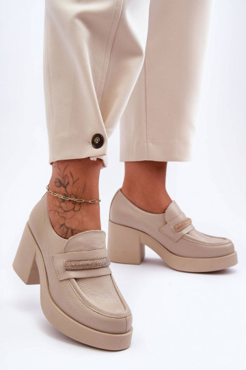 chaussures à talons avec ornements beige Lemar Gelanor