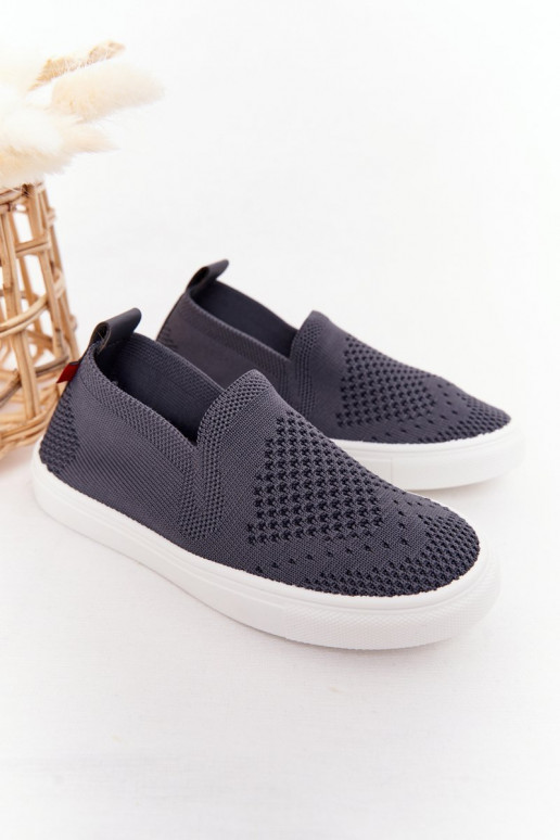 Baskets slip-on enfant Slip-On Big Star couleur gris
