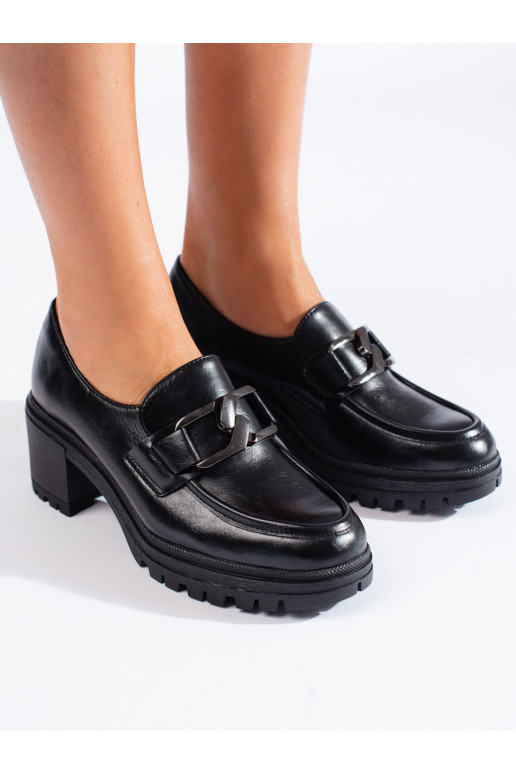Schwarze Damenschuhe mit Absatz Shelovet Schwarze Damenschuhe mit Absatz Shelovet