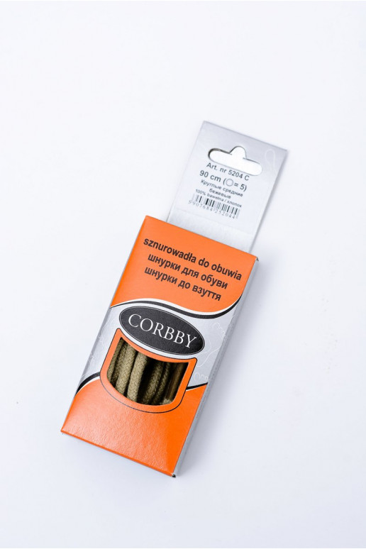 Beige ronde veters Corbby Beige ronde veters Corbby