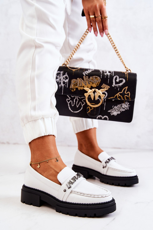 Mocassins de couleur blanche La.Fi... Mocassins de couleur blanche La.Fi...