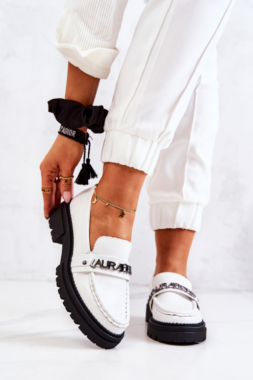 Mocassins de couleur blanche La.Fi Jenefer