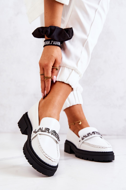 Mocassins de couleur blanche La.Fi Jenefer